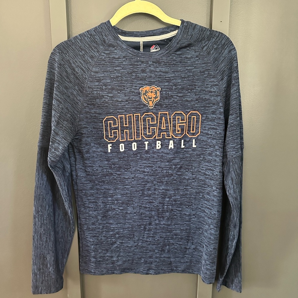 Majestic Navy Cool Base Chicago Bears Football Shirt